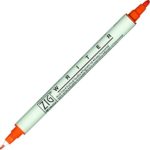 Kuretake ZIG Memory System Twin Marker, Writer, No.70, Pure Orange (MS-6600-070)