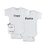 Twins Infant One Piece Bodysuit – Copy and Paste