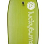 Lucky Bums Body Board with EPS Core, Slick Bottom, and Leash, Green – 41 Inches