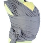 Yaekoo Baby Wrap Carrier | Soft Baby Carrier | Baby Sling Carrier | Postpartum Belt | Nursing Cover | Best Baby Shower Gift Grey-length 5M