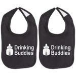 Milk Drinking Buddies Twin Set Unisex Newborn Baby Soft 100% Cotton Bibs