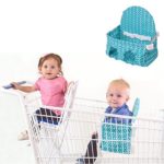 Buggy Bench Shopping Cart Seat in Caribbean Blue for Baby, Toddler, and Twins (Up To 40 Pounds)