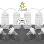 Lil’ Jumbl Hands-Free Baby Bottle Feeding System, 4 oz – 4 Pack