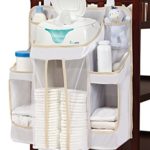 hiccapop Nursery Organizer and Diaper Caddy for Baby Essentials, White