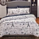 Vintage Paris Comforter Set Twin