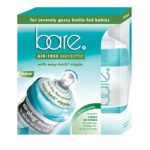 Bare Air-Free Feeding System, Easy Latch Nipple For Bottle-Fed Babies – 4oz. Twin Pack