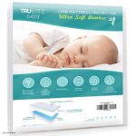 Baby Crib Mattress Protector Pad – The Softest Bamboo Rayon Fiber Quilted Terry – Waterproof & Hypoallergenic – Protect from Dust Mites & Mold – TRU Lite Bedding Crib Size