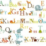 Classic Animals Alphabet Baby Nursery Peel & Stick Wall Art Sticker Decals
