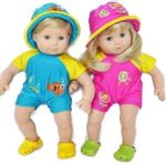 SWIMSUITS SET FOR AMERICAN GIRL BITTY TWINS BOY AND GIRL