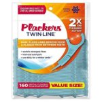 Plackers® Twin-Line Advanced Cleaning Flossers – 160 count