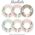 Modish Labels Baby Nursery Closet Dividers, Closet Organizers, Nursery Decor, Baby Girl, Deer, Floral Antlers, Flowers, Woodland