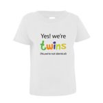 Yes! We’Re Twins Toddler Baby Kid T-Shirt Tee