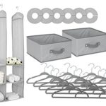 Delta Children Nursery Closet Organizer, Dove Grey, 24 Count