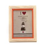 6×8-inch Color Suround Picture Frame with Glass Front (6×8, Orange)