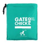 Gate Check Pro XL Double Stroller Travel Bag | Premium Quality Ballistic Nylon Travel System | Featuring Padded Backpack Shoulder Straps for Comfort and Durability (Made By the #1 Specialist Brand)