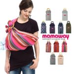 Mamaway Ring Sling Baby Wrap Carrier for Infants and Newborns,Breastfeeding Privacy,Rainbow Crayon