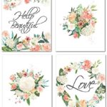 8″ x10″ Flower Nursery Prints for Baby Girl Room Decor & Decorations Perfect for Baby Shower Gift Ideas