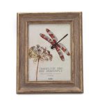 6×8 Inches Vintage Feel Rustic Picture Frame For Tabletop or Wall Hanging with Glass Front (6×8, Brown)