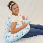 Twin Z Pillow + 1 Designer Blue Whimsy Cover + FREE Travel Bag!