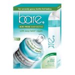 Baby Bottle – Bare Air-Free Feeding System with Easy-Latch Nipple For Gassy, Reflux Babies –  8oz. Twin Pack