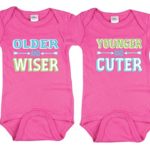 Nursery Decals and More Funny Twin Girls Outfit, Includes 2 Bodysuits, 0-3 Month Young Old