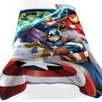 Marvel Avengers ‘Blue Circle’ Fleece Plush Blanket, 62″ x 90″/Twin