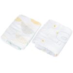 Storks Luxury 100% Bamboo Unisex Muslin Swaddle Blankets -Super soft, Hypoallergenic and Breathable Burp Cloth | Nursing Cover | Sleep Sack | Changing Pad for Baby Girls and Boys, 47 x47 Inch (2 Pack)