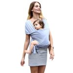 Infant Baby Carrier Sling – Ultra Soft, Comfortable & Safe Toddler Wrap – Quick Dry and Breathable for Newborn Babies(Light Gray)