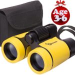 Toy Binoculars for Kids and Toddlers | Christmas or Birthday STEM Gift for Baby Boys Girls and Twins | Great for Party Pretend Play Outdoors and Travel Trips | Best for 3 to 6 yr | Small and Compact