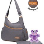 XMAS SALE! Chapter: Chic Moms. New Style Diaper Bag with 12 Pockets, Changing Pad, Wipe Pocket & Stroller Straps. Large Waterproof Baby Bag for Boys and Girls. Best Baby Shower Gift!