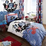 PIRATES OCTOPUS SHIP BLUE WHITE COTTON BLEND USA TWIN (135CM X 200CM – UK SINGLE) DUVET COMFORTER COVER