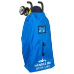 Stroller Travel Bag – Gate Check Stroller Umbrella Bag For Airplane , Airport – Umbrella & Small Strollers Size 45x12x16 Travel And for Storage 600D Nylon Waterproof, Adjustable Shoulder Strap