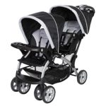 Baby Trend Sit N Stand Infant Toddler Twin Tandem 2 Seat Double Stroller, Stormy