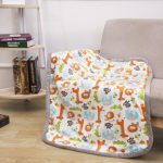 Breathable Baby Blanket Print Fleece Best Registry Gift For Newborn Soft- Perfect For Prince and Princess 30″ x 40″ (Safari)