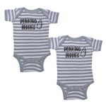 We Match! Unisex Baby Twin Set 2-Pack Drinking Buddies Bodysuits