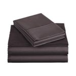Audley Home 400Thread Count 100% Long Staple Cotton Sheet Set, Luxury Bedding, Smooth Sateen Weave,Sand (Twin, Platinum)