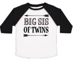 inktastic Big Sis of Twins Sister Announcement Toddler T-Shirt