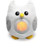 Bubzi Co White Noise Sleep Aid Night Light & Shusher Sound Machine & Baby Gift, Woodland Owl Decor Nursery & Portable Soother Stuffed Animals Owl with 10 Popular Songs for Crib to Comfort Plush Toy