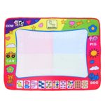 Aqua Doodle Mat, Large Magic Water Drawing Painting Writing Mat Pad Board, 2 Pen Develop Intelligence Sketch Learning Toy Gift for Boys Girls Toddlers Kids Children 4 Color 31.5 X 23.6 Inches 1 Pack