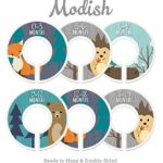 Modish Labels Baby Nursery Closet Dividers, Closet Organizers, Nursery Decor, Baby Boy, Woodland, Fox, Bear, Owl, Hedgehog