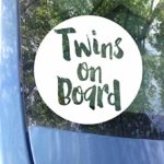 Twins on Board Cut Vinyl Decal Laptop Car Truck Bumper Window Sticker
