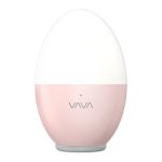 Night Lights for Kids, VAVA Baby Night light with Free Stickers, Eye Caring LED Nursery Lamp, Safe ABS+PP, Adjustable Brightness and Warm White/ Cool White Color, 80 hours Runtime – Pink