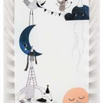 Rookie Humans 100% Cotton Sateen Fitted Crib Sheet: The Moon’s Birthday. Modern Nursery, Use as a Photo Background for Your Baby Pictures. Standard crib size (52 x 28 inches) (Standard cotton sateen)