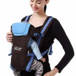 Tronet Baby Free-to-Grow Baby Carrier, Adjustable Newborn to Toddler Carrier, Ergonomic and Multiple Positions (Blue, Age: 0-36 Months)