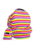Breastfeeding Cover, Nursing Cover Car Seat Canopy for Boys & Girls, Breathable Breastfeeding Cover + Pouch, Carseat Covers for Babies, Stroller Cover, Shopping Cart & High Chair Cover (Rainbow)