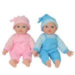 The New York Doll Collection 12″ Twin Baby Doll Girls Made of Vinyl for Small Children (12″ Caucasian)