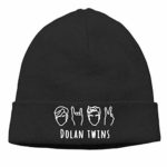 Women’s Men’s Knitted Hat DOLAN TWINS Cap Street Dance Hat Black
