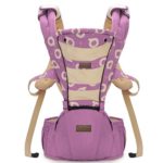 LANOVA The Best Baby Sling Carrier Can Wrap Both Front and Back,100% Cotton Baby Carrier(Purple)