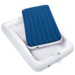 hiccapop Inflatable Toddler Travel Bed with Safety Bumpers | Portable Blow Up Mattress for Kids with Built in Bed Rail