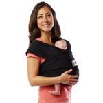 Baby K’tan Original Baby Carrier, Black– US Women dress size 10-14 / US Men jacket size up to 39-42 (M) – refer to sizing chart, Newborn Sling – Infant Wrap (newborn to -35lbs)